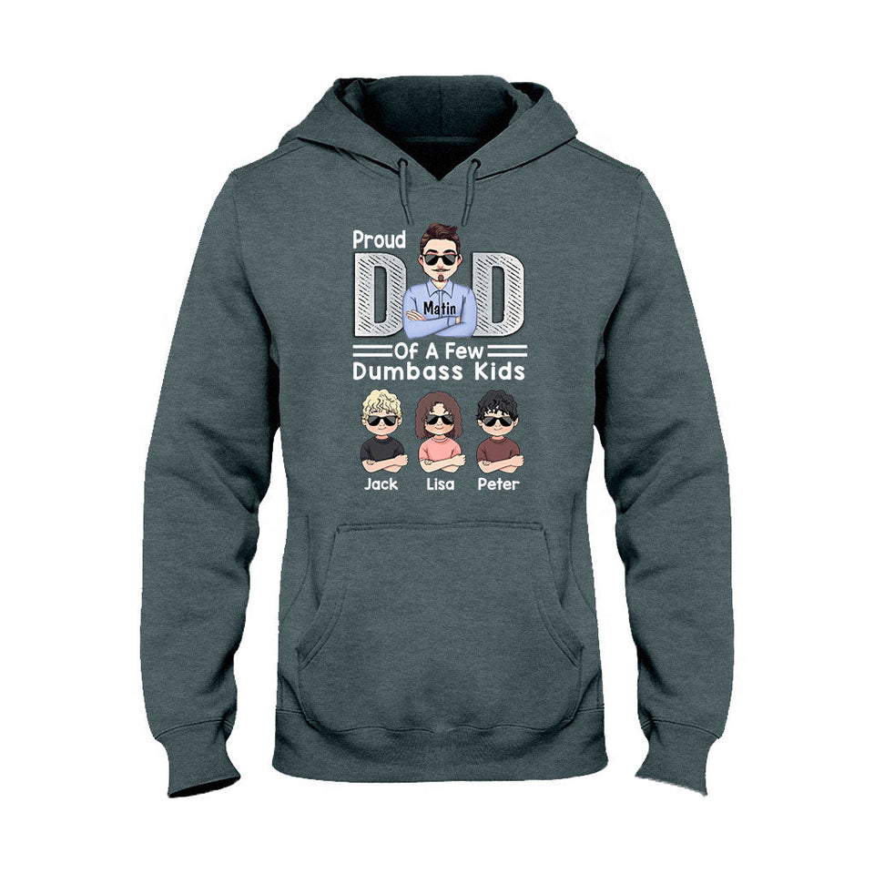 Proud Dad Of A Few - Personalized Father's Day Father T-shirt and Hoodie