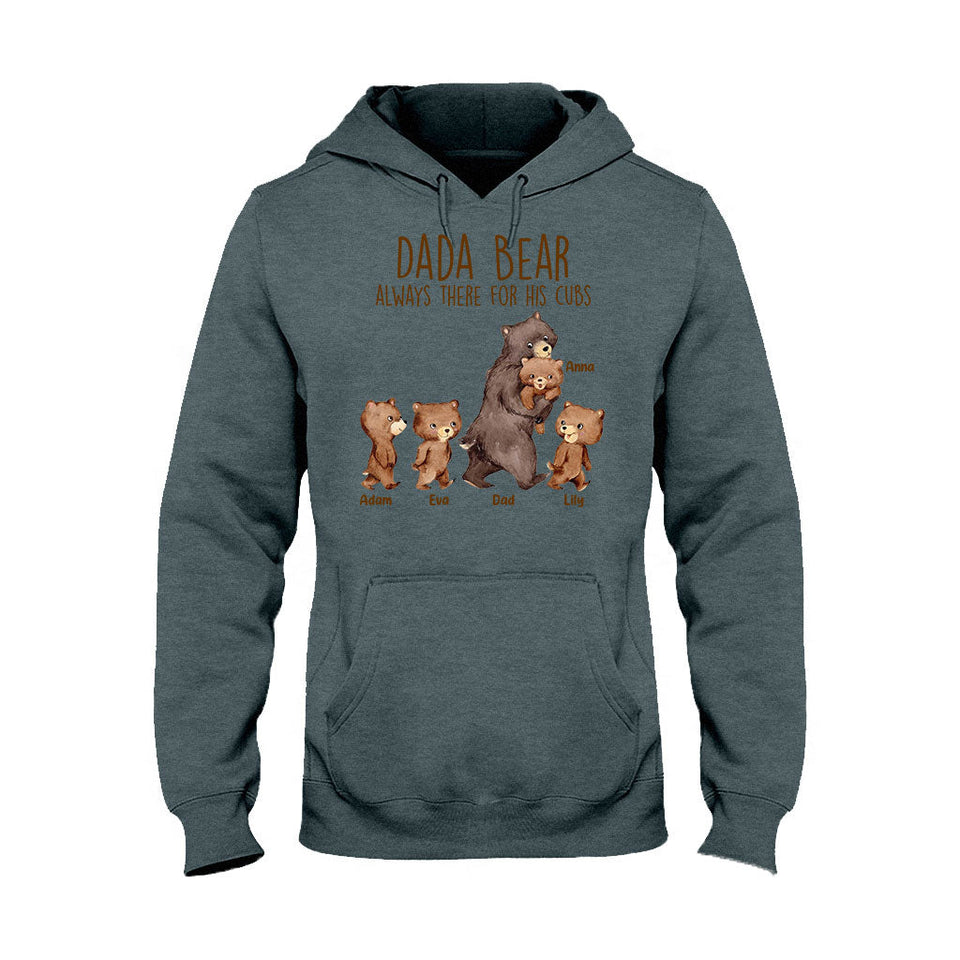 Papa Bear - Gift for dad, grandpa, uncle, brother - Personalized T-shirt And Hoodie