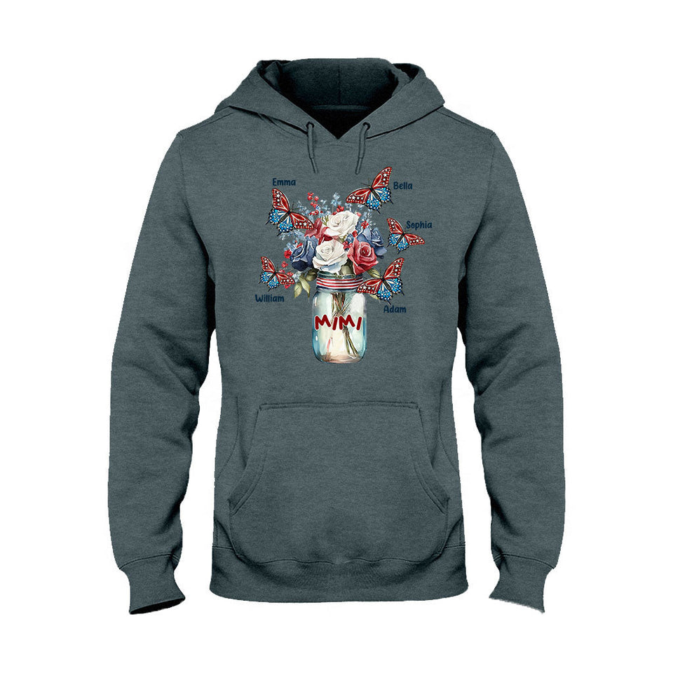 Happiness Is Being A Grandma - Gift for grandma, mom, aunt - Personalized T-shirt And Hoodie