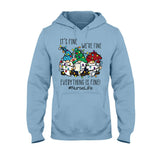 I’m Fine - Christmas Nurse T-shirt and Hoodie