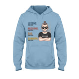 Legend Husband Dad Grandpa - Personalized Father T-shirt and Hoodie