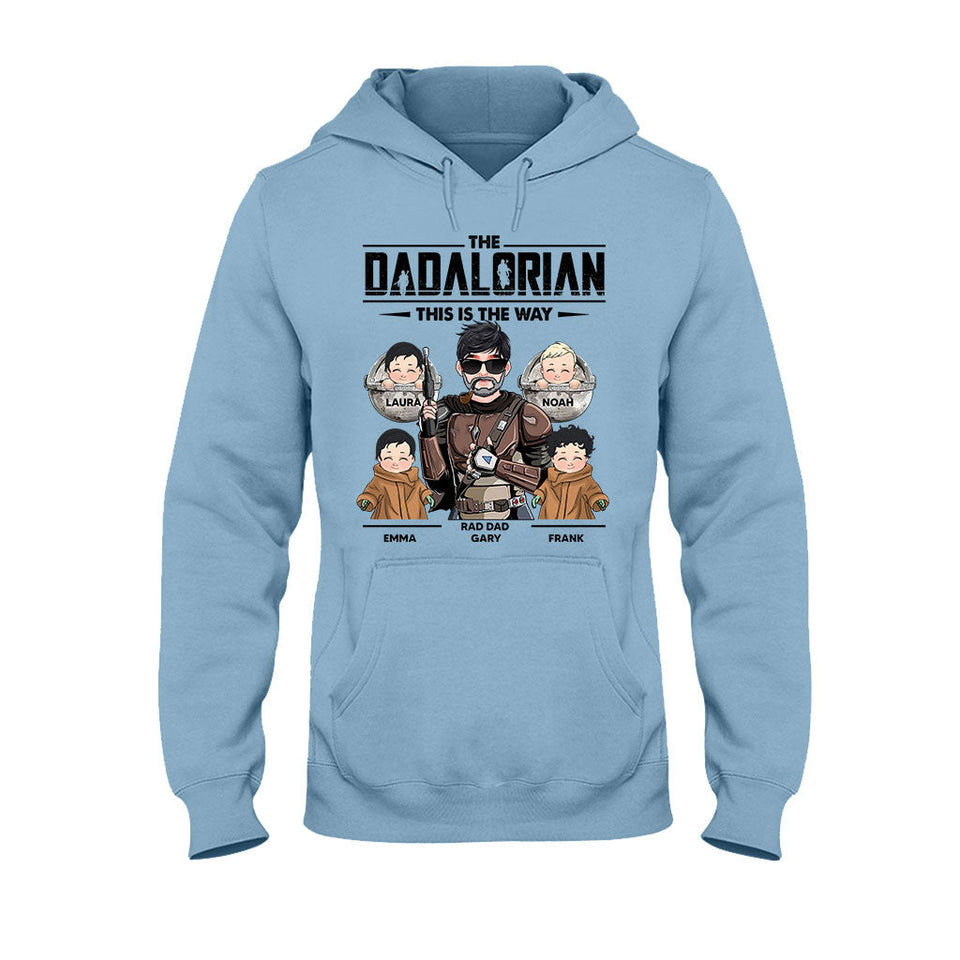 This Is The Way Dadalorian Mamalorian - Personalized Father T-shirt and Hoodie