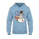 Nana Snowman - Personalized Grandma T-shirt and Hoodie