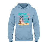 Drink In My Hand Toes In The Sand - Personalized Sea Lover T-shirt and Hoodie