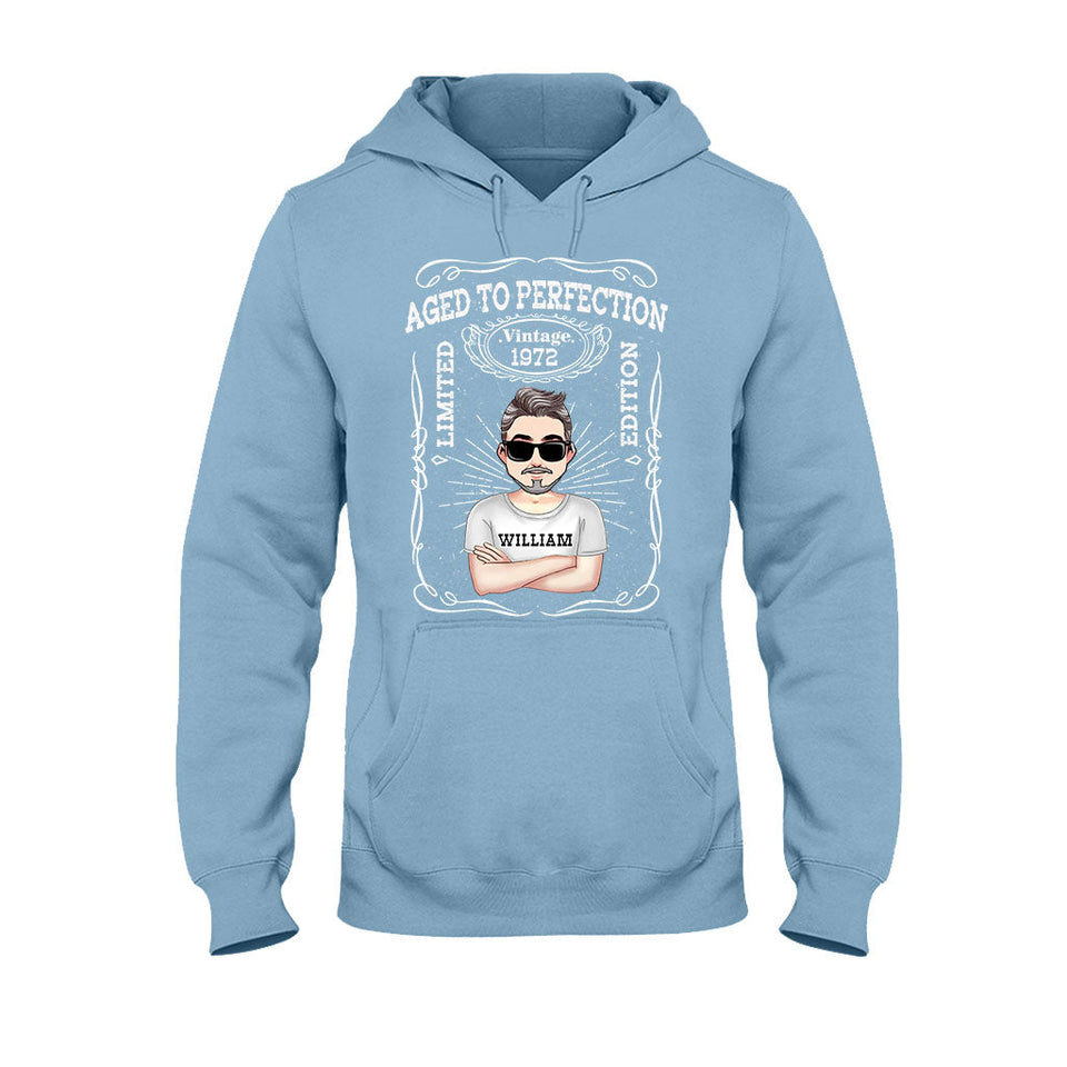 Aged To Perfection - Personalized Birthday T-shirt and Hoodie