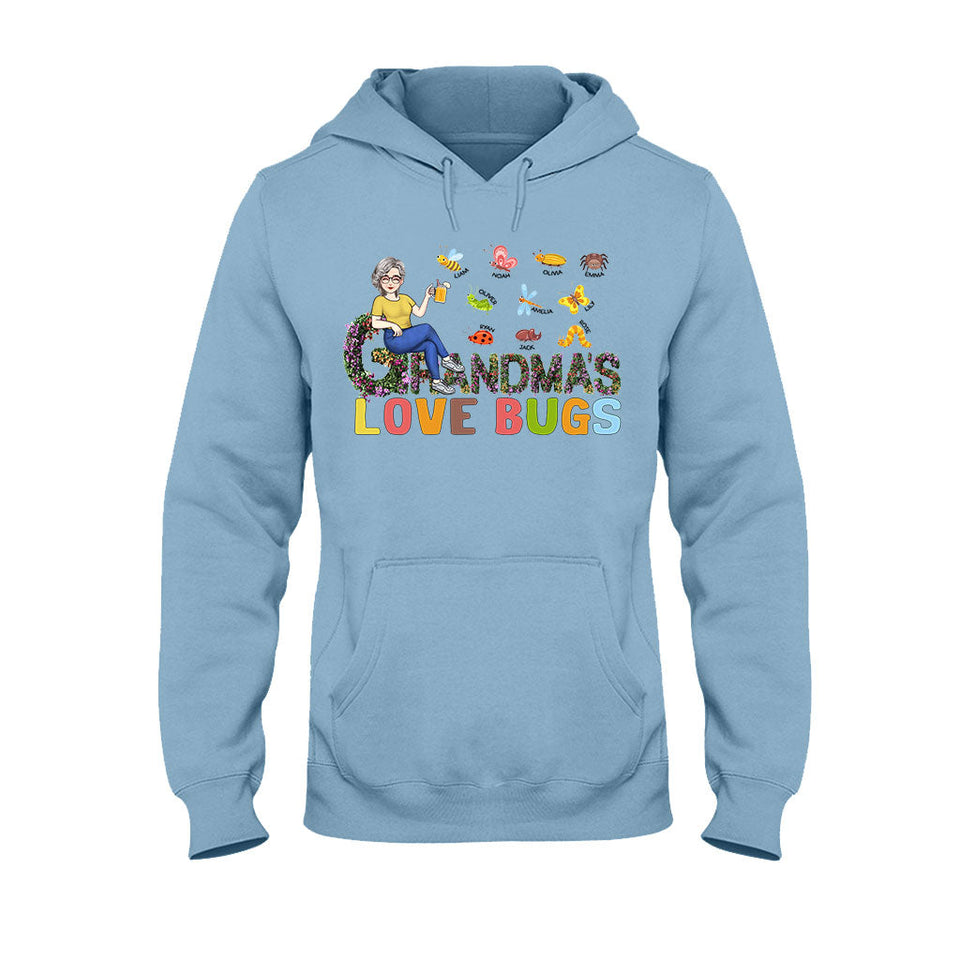 Grandma's Love Bugs - Personalized Mother's Day Grandma T-shirt and Hoodie