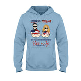 Independent But Still Under Management - Personalized Independence Day Couple T-shirt and Hoodie