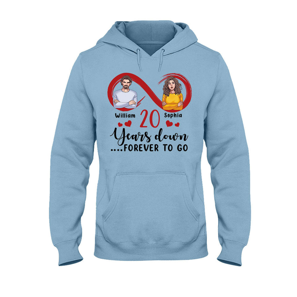 Forever To Go - Personalized Couple T-shirt and Hoodie