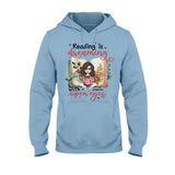 Reading Is Dreaming With Open Eyes - Personalized Book T-shirt and Hoodie
