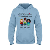 Our Friendship - Personalized Bestie T-shirt and Hoodie