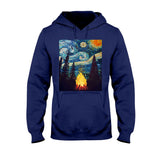 Campfire Starry Night - Camping T-shirt and Hoodie 112021
