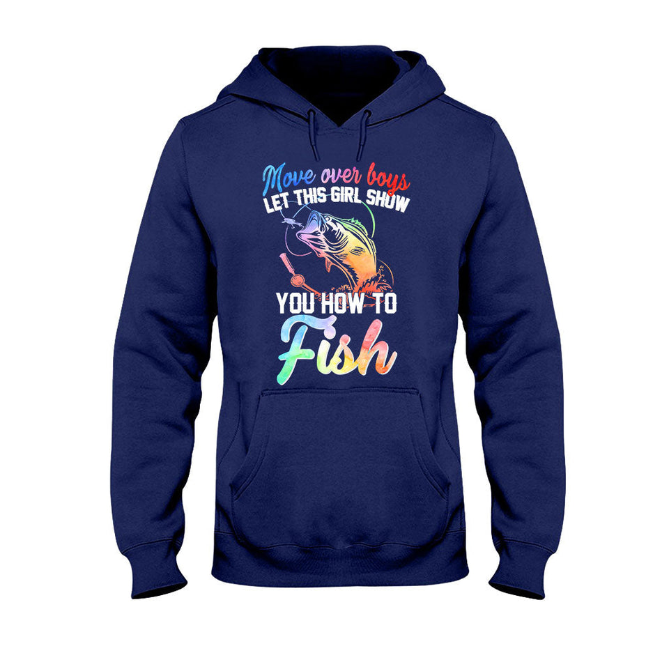 Move Over Boy - Fishing T-shirt and Hoodie 112021