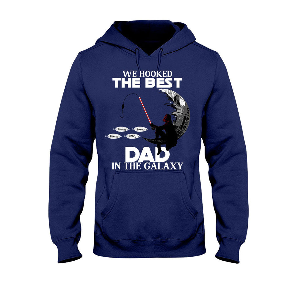 Hooked On Being Papa - Personalized Father's Day Fishing T-shirt and Hoodie