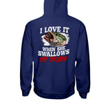 Swallow My Worm - Fishing T-shirt and Hoodie 1121