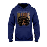 Black Queen - African American T-shirt and Hoodie With Faux Glitter Print 1121