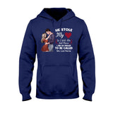 He Stole My Heart I Stole His Last Name - Personalized Couple T-shirt and Hoodie