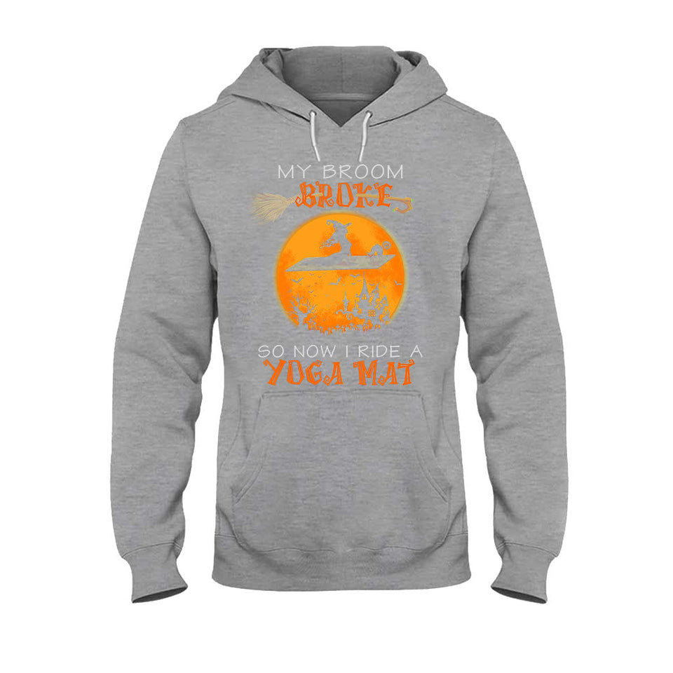My Broom Broke Halloween T-shirt And Hoodie 092021
