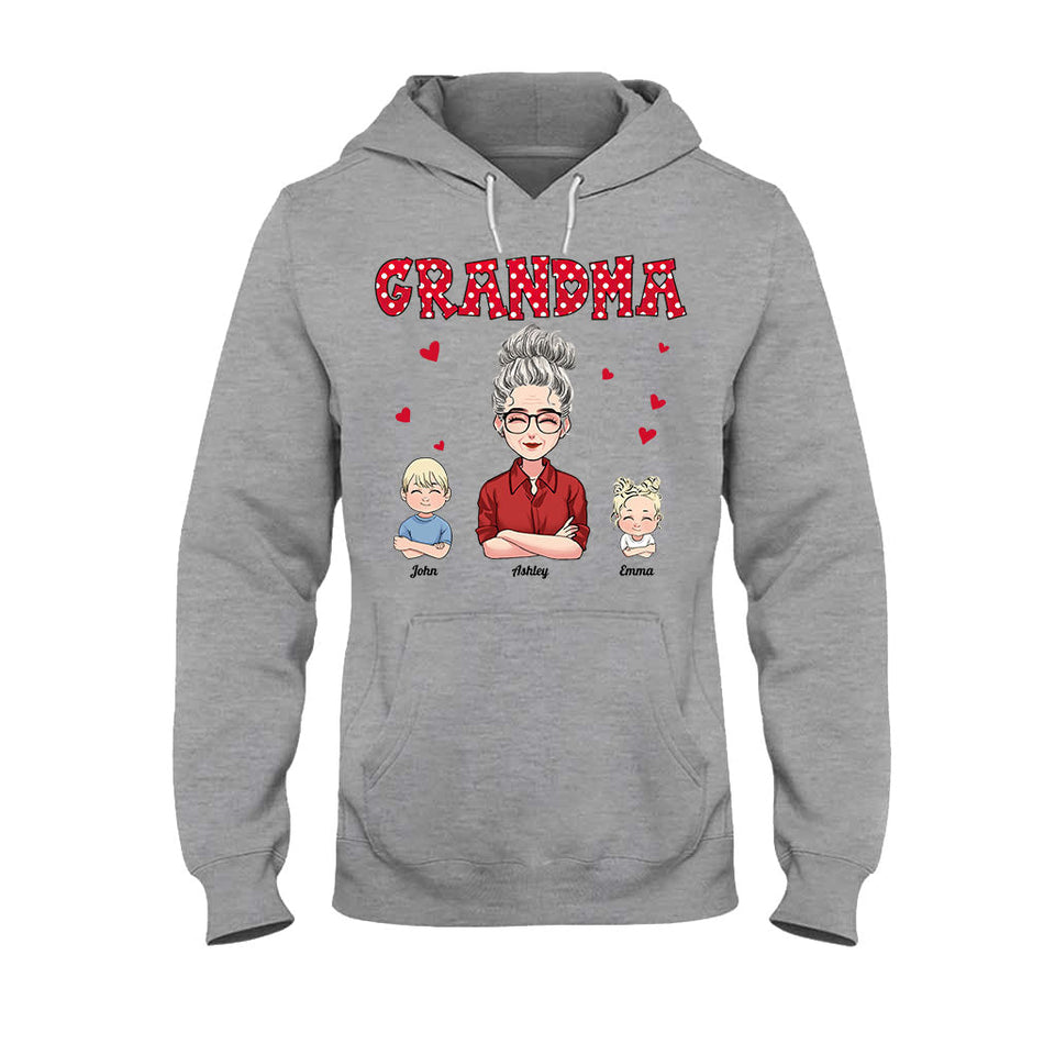 Grandma/ Mother And Kids - Personalized Mother's day Mother T-shirt and Hoodie