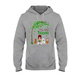 Patrick Day Irish Dogs And Girl - Personalized T-shirt and Hoodie