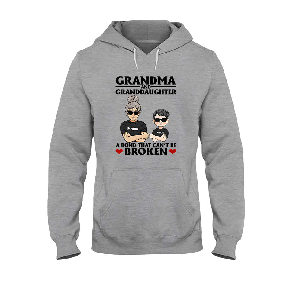 A Bond That Can't Be Broken - Personalized Grandma T-shirt and Hoodie