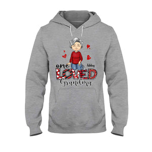 One Loved Grandma - Personalized Valentine Grandma T-shirt and Hoodie