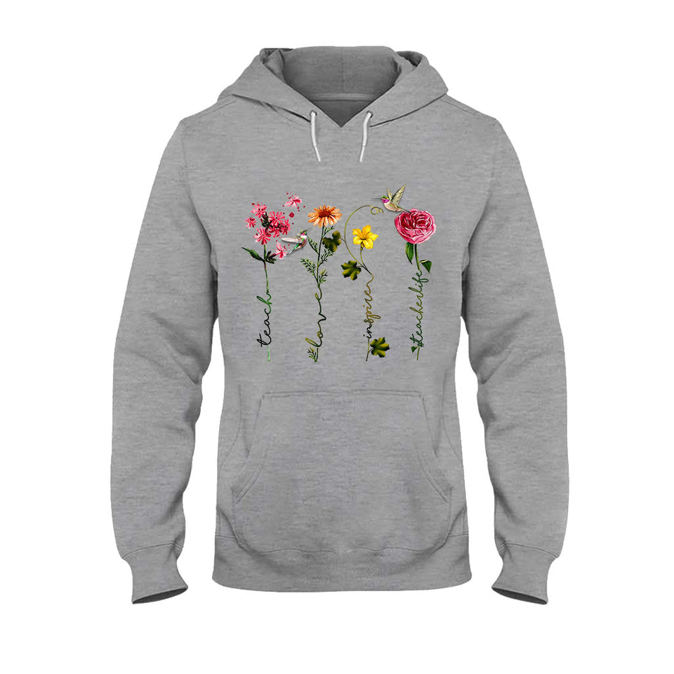 Teach Love Inspire - Personalized Teacher T-shirt and Hoodie