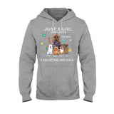Just A Girl Who Loves Crocheting And Dogs - Personalized T-shirt and Hoodie