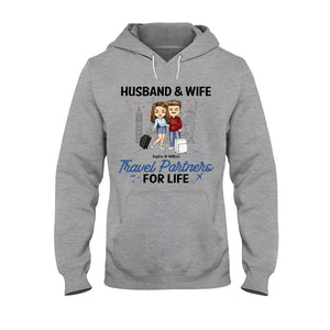 Travel Patterns - Personalized Couple T-shirt and Hoodie