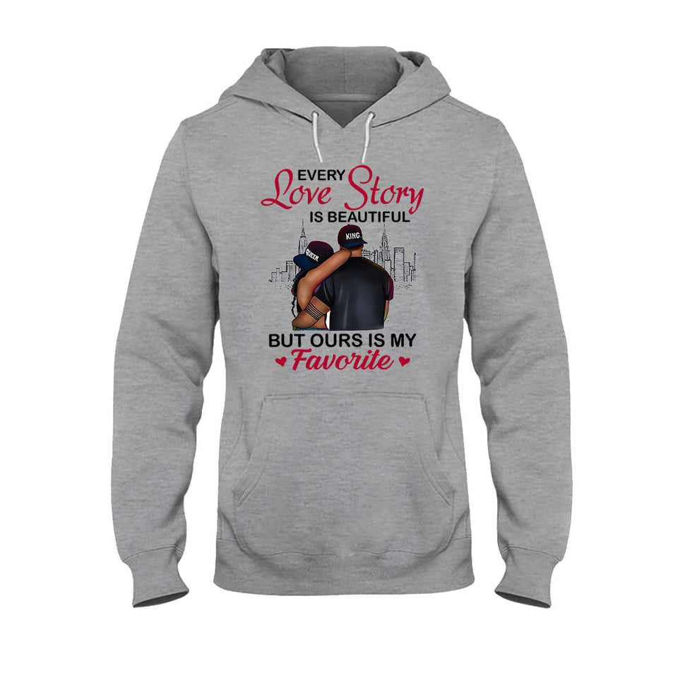 Black Couple - Personalized African American T-shirt and Hoodie 112021