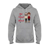 Met Engaged Married - Personalized Couple T-shirt and Hoodie