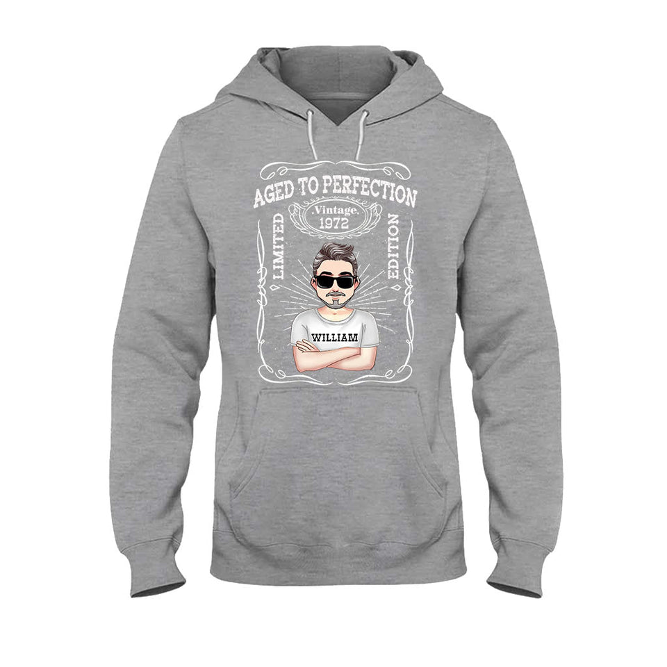 Aged To Perfection - Personalized Birthday T-shirt and Hoodie