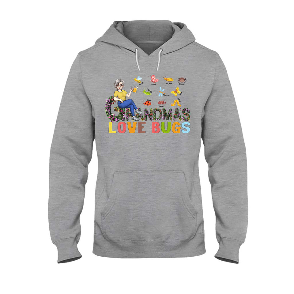 Grandma's Love Bugs - Personalized Mother's Day Grandma T-shirt and Hoodie