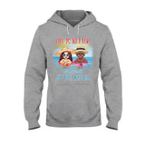 Boozing With My Beaches - Personalized Sea Lover T-shirt and Hoodie