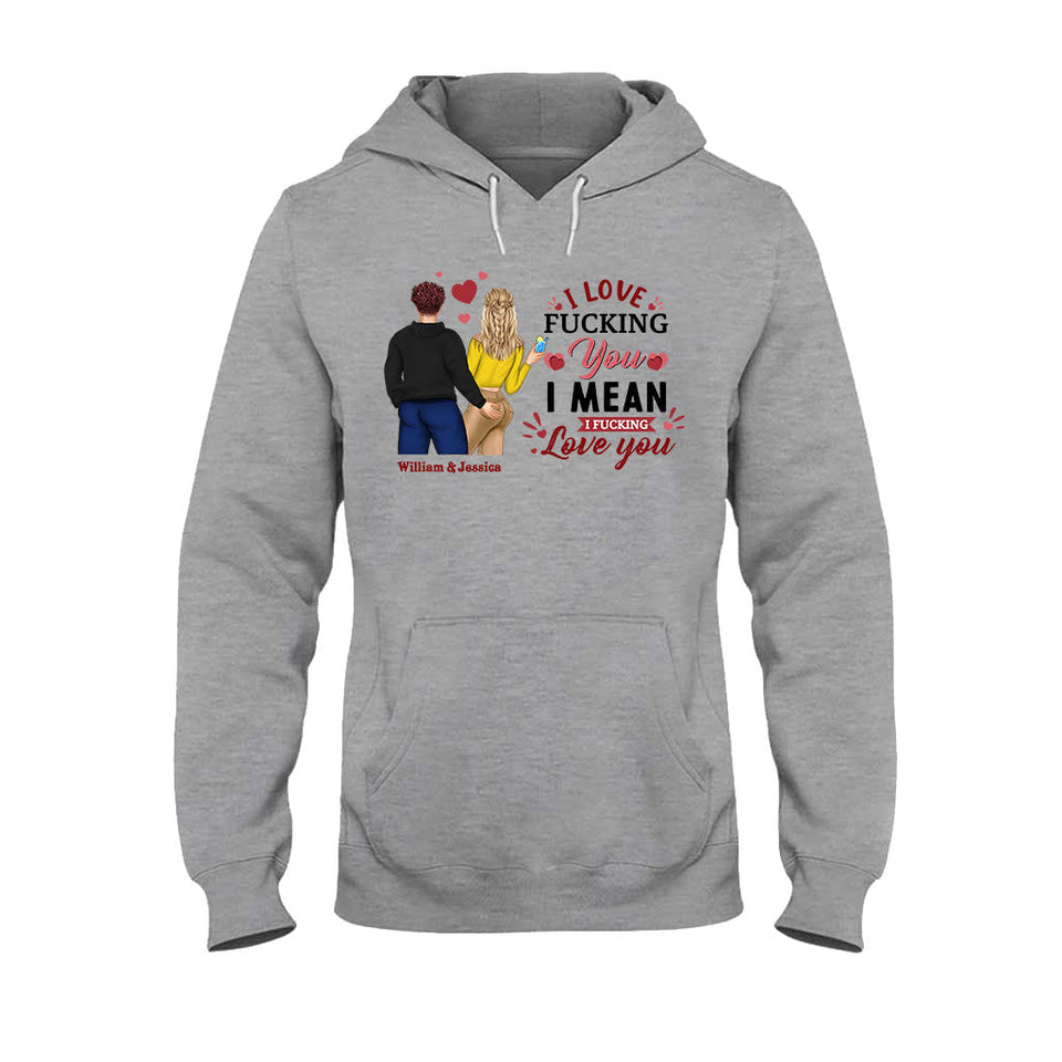 I Love You - Personalized Couple T-shirt and Hoodie
