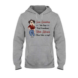 Real Grandmas Ride Horses - Personalized Mother's Day Grandma T-shirt and Hoodie