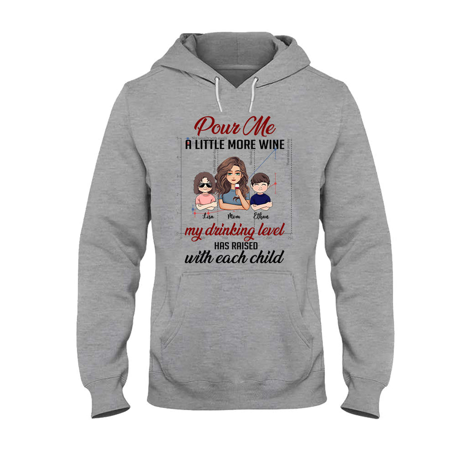My Drinking Level - Personalized Mother's Day Mother T-shirt and Hoodie