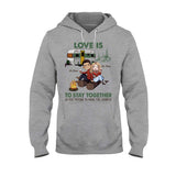 Love Is To Stay Together After Park The Camper - Personalized Couple Camping T-shirt and Hoodie