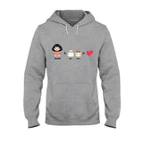 Me With The Cats - Personalized Cat T-shirt and Hoodie