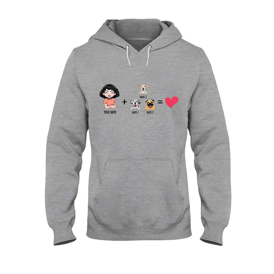 Me With The Dogs - Personalized Dog T-shirt and Hoodie