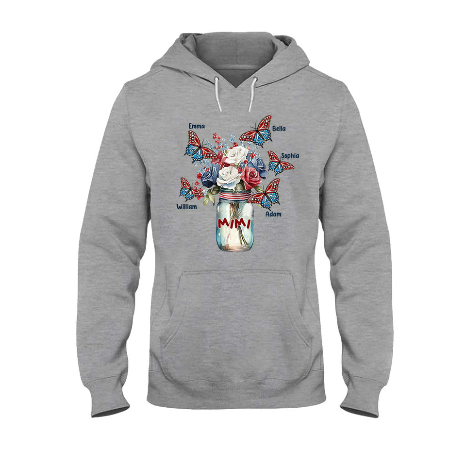 Happiness Is Being A Grandma - Gift for grandma, mom, aunt - Personalized T-shirt And Hoodie