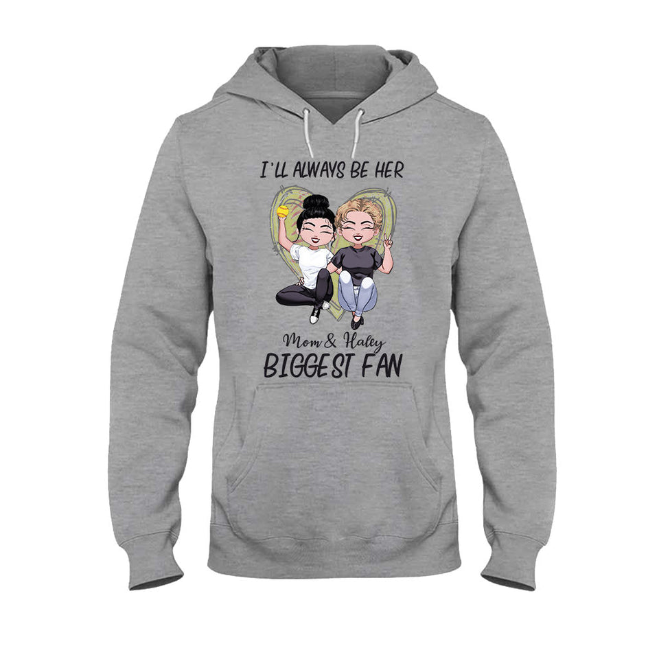 Always Be The Biggest Fan - Personalized Mother's Day Softball T-shirt and Hoodie