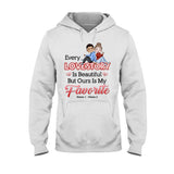 Our Love Story Is My Favorite - Personalized Couple T-shirt and Hoodie