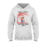 Together Since - Personalized Couple T-shirt and Hoodie