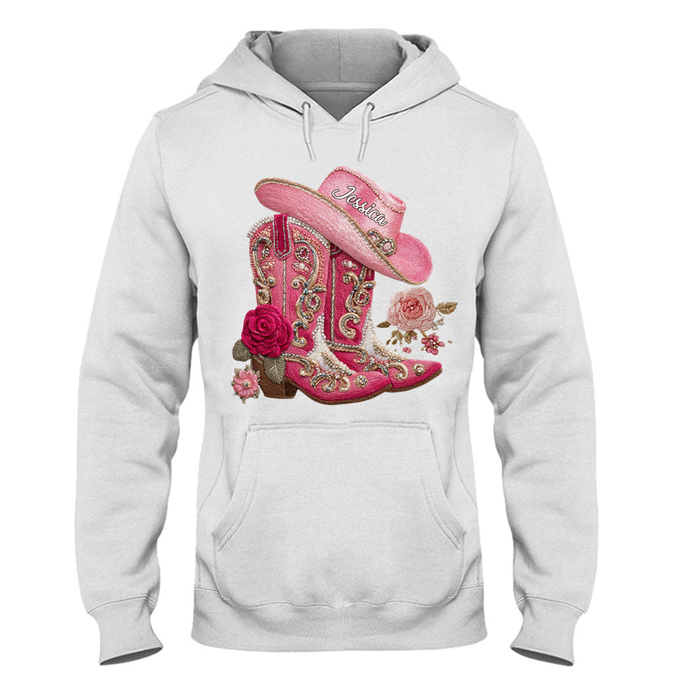 Cowgirl Boots - Personalized Cowgirl T-shirt And Hoodie