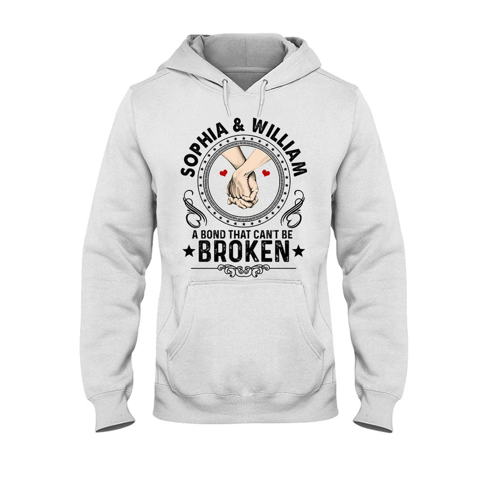 A Bond That Can't Be Broken - Personalized Couple T-shirt and Hoodie