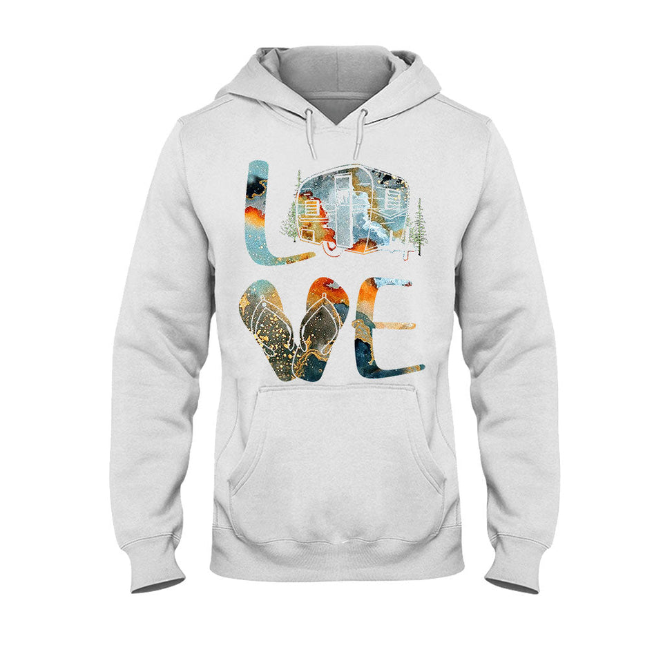 Love - Camping T-shirt and Hoodie 112021