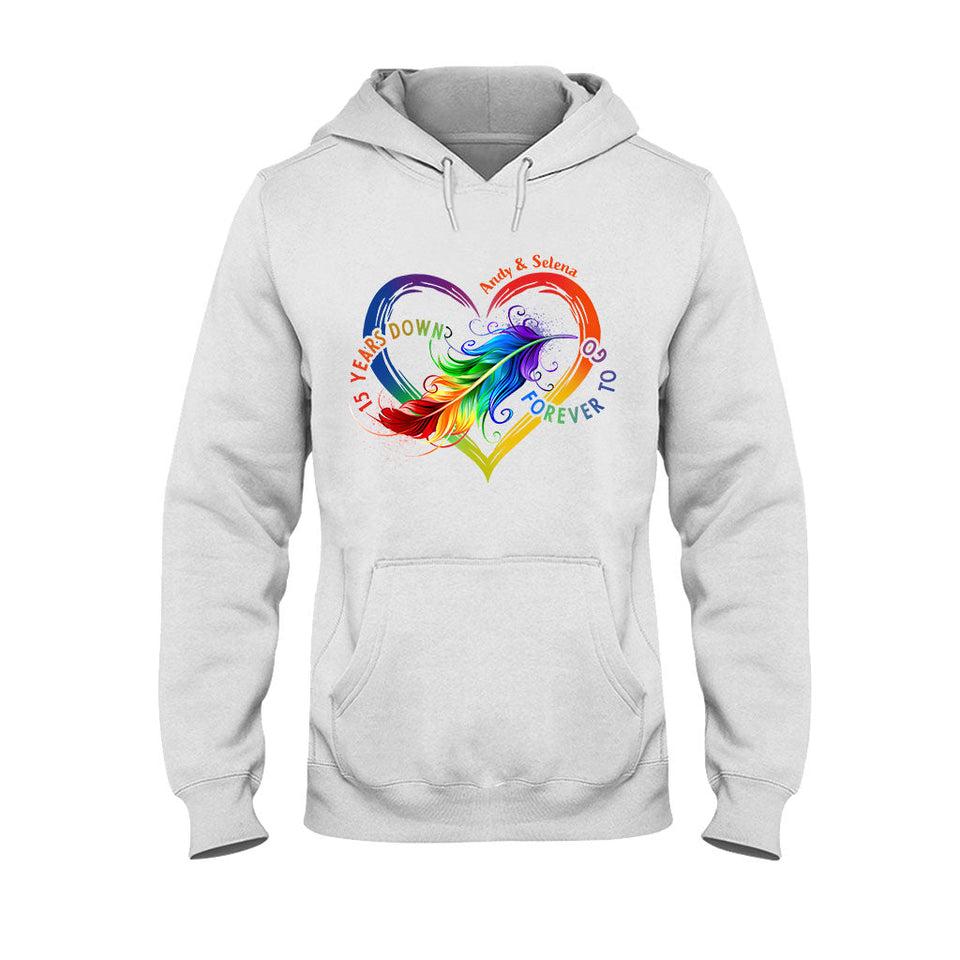 Forever To Go - Personalized Couple T-shirt and Hoodie