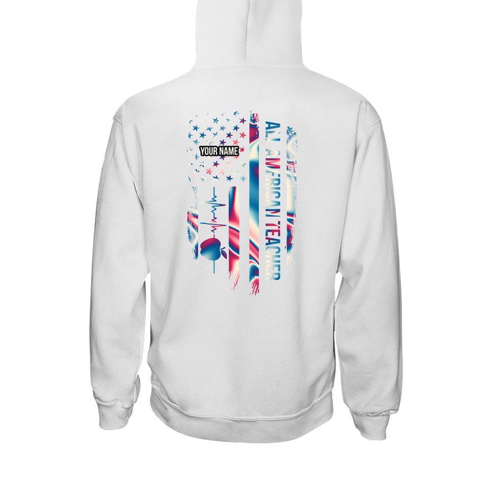 Proud Teacher - Personalized Independence Day T-shirt and Hoodie