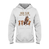 Papa Bear - Gift for dad, grandpa, uncle, brother - Personalized T-shirt And Hoodie