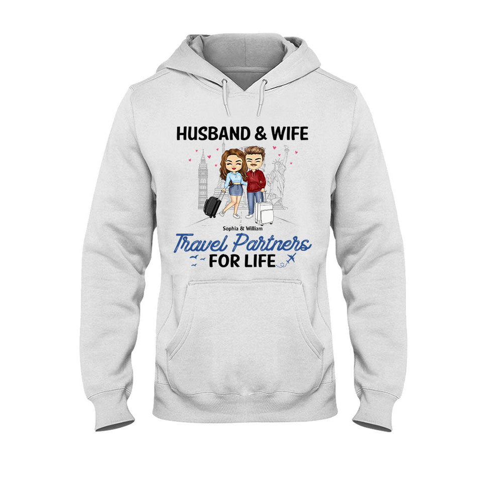Travel Patterns - Personalized Couple T-shirt and Hoodie